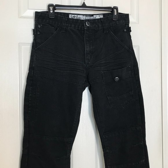 🚄Aggravated Mentality Men's Jeans | Black | Size 32W x 32L - Picture 3 of 16